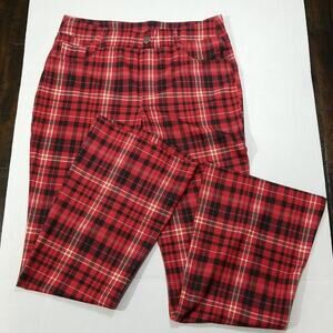 CATO plaid‎ active leggings size M